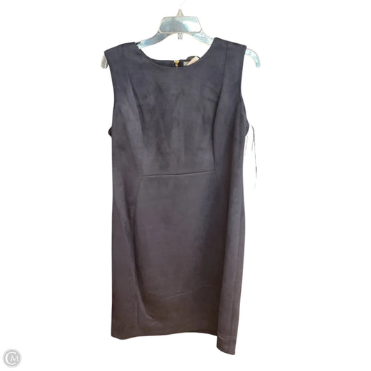 Dress Casual Midi By Calvin Klein In Navy, Size: 14