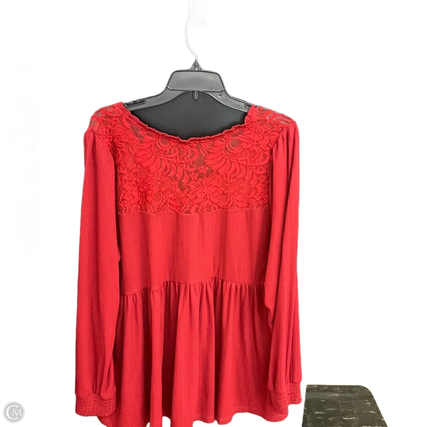 Top Long Sleeve By Torrid In Red, Size: 30