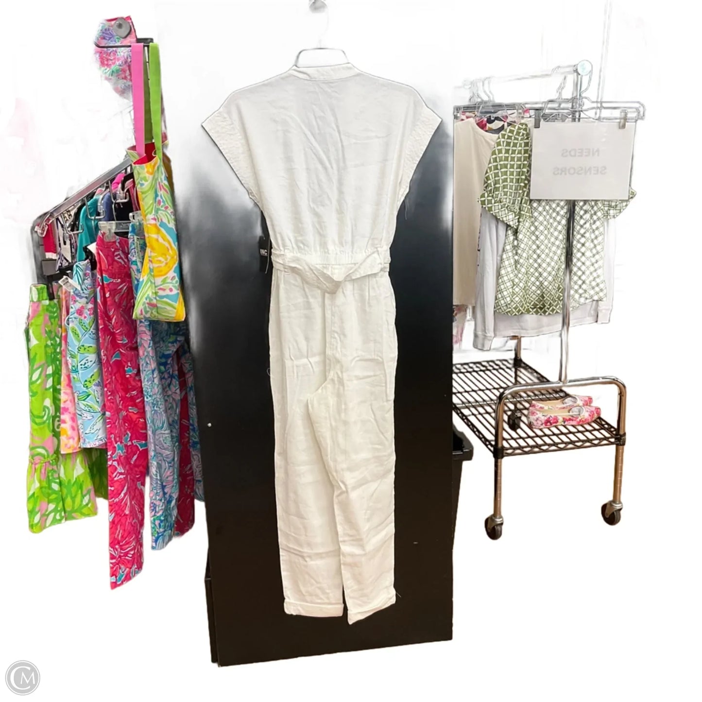 Jumpsuit By Inc In White, Size: S