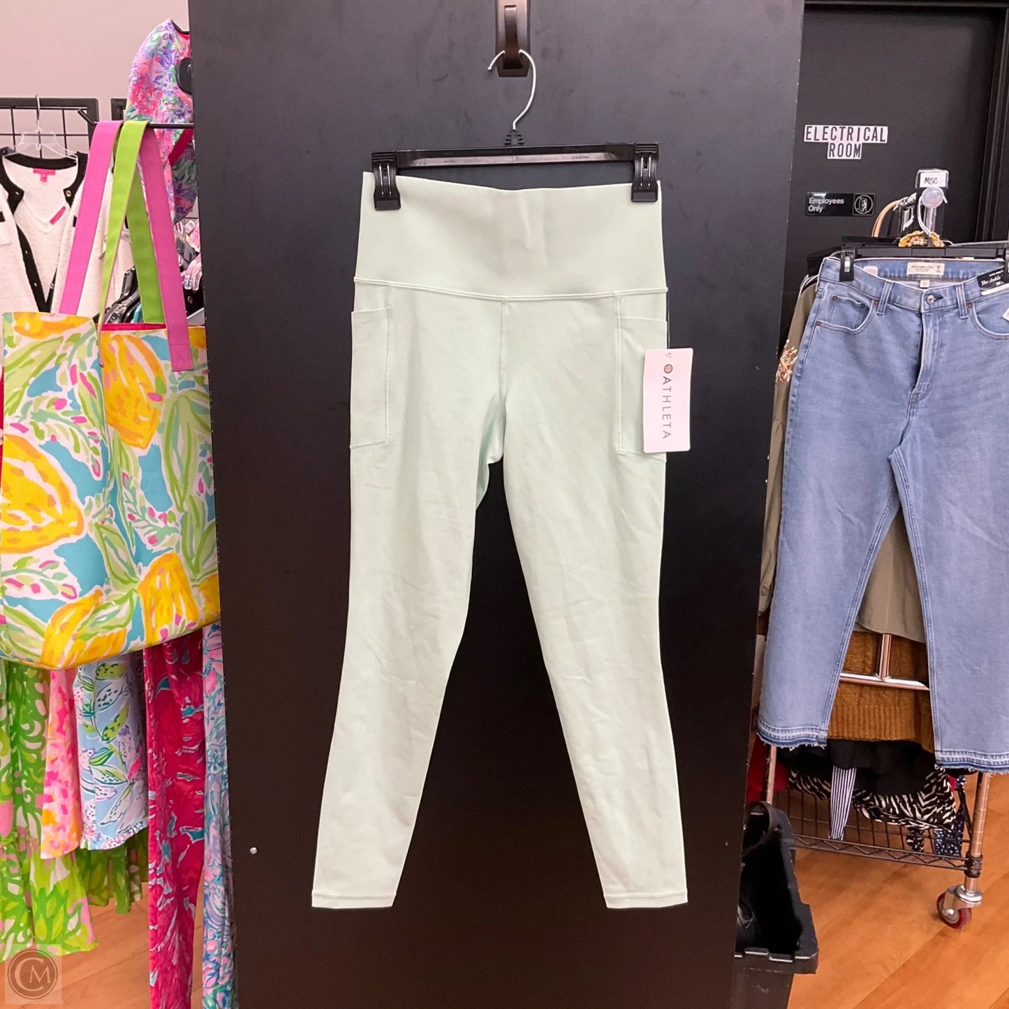 Athletic Leggings By Athleta In Green, Size: S