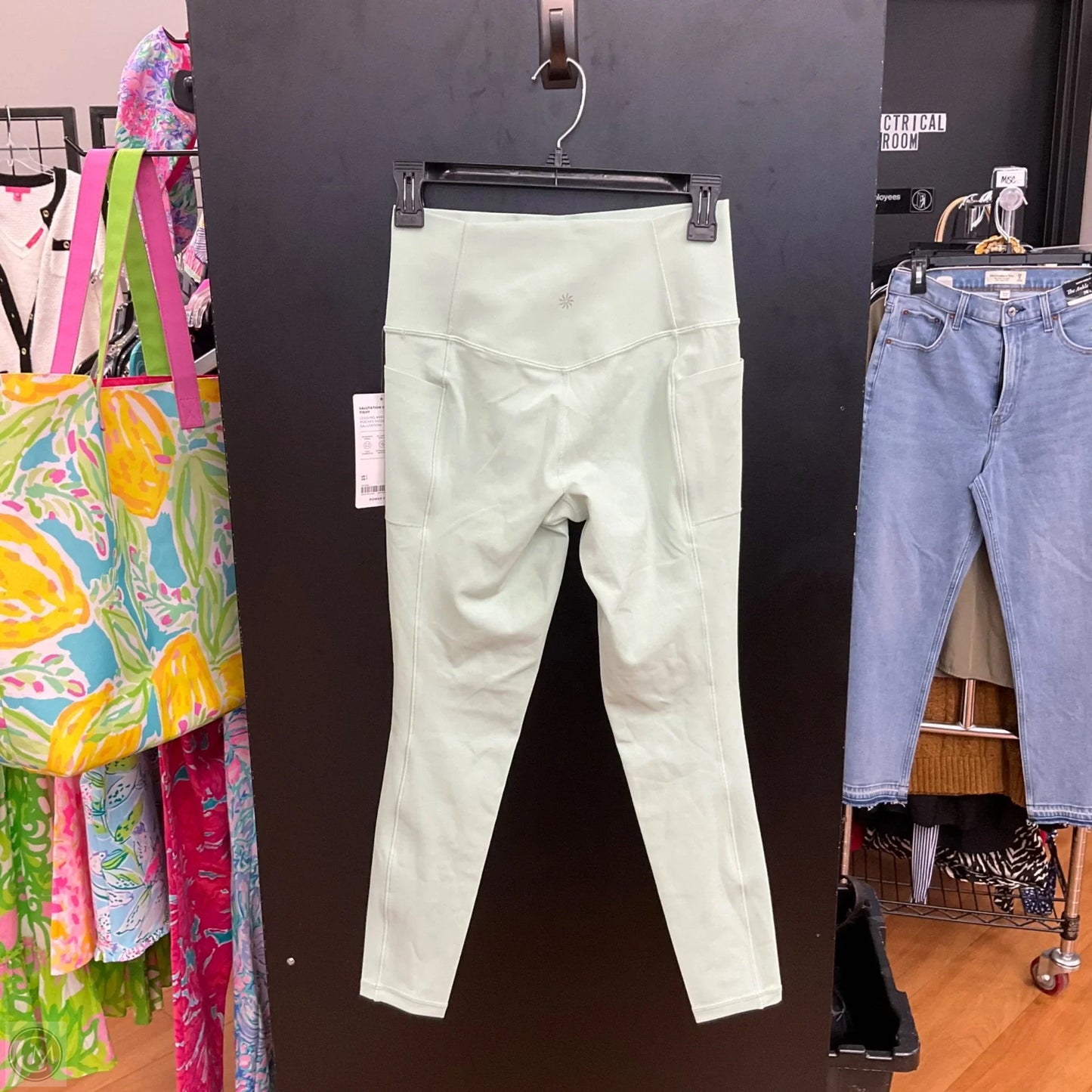 Athletic Leggings By Athleta In Green, Size: S