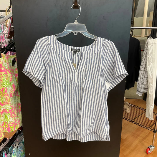 Top Short Sleeve By J. Crew In Striped Pattern, Size: S