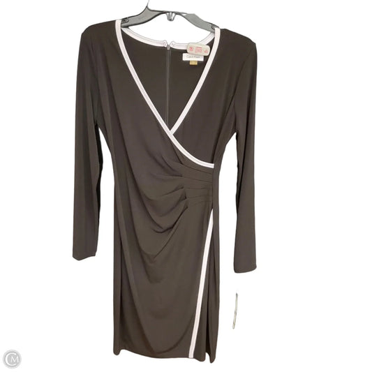 Dress Casual Midi By Calvin Klein In Black & Blue, Size: S