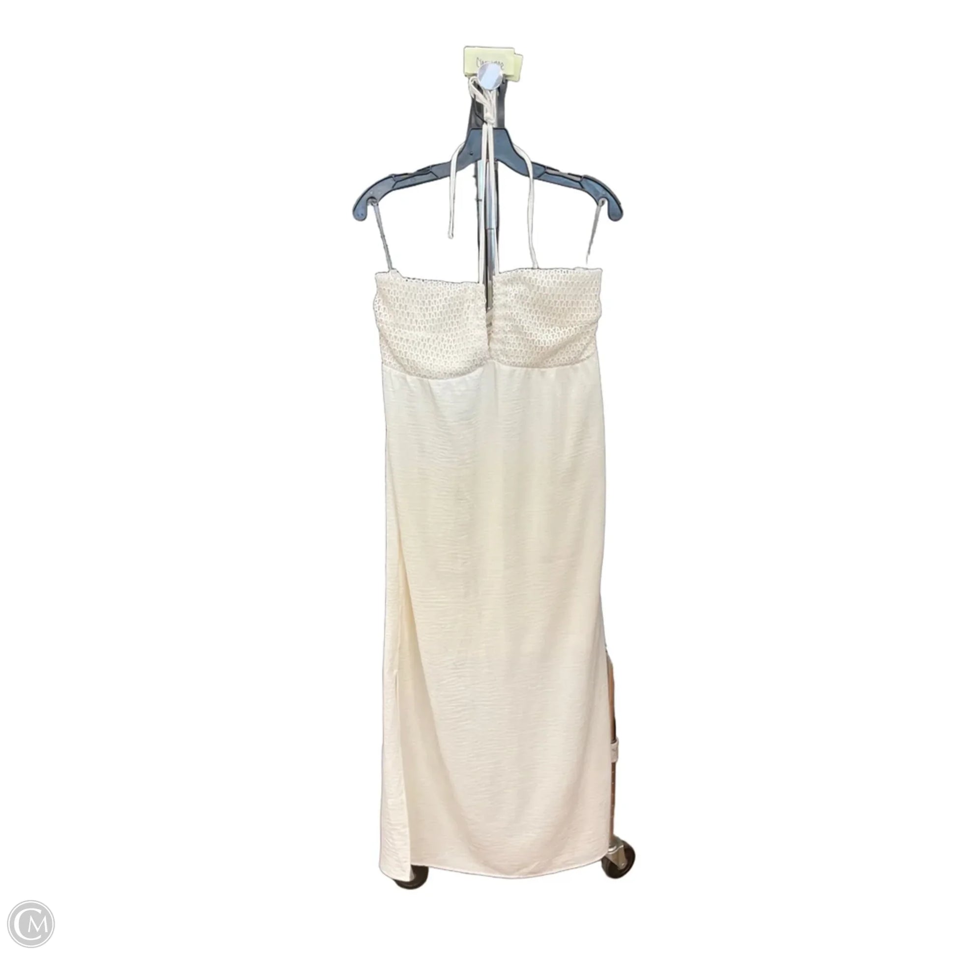 Dress Casual Maxi By No Boundaries In Cream, Size: L
