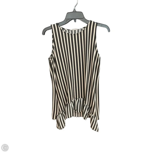 Top Sleeveless By Bar Iii In Striped Pattern, Size: M