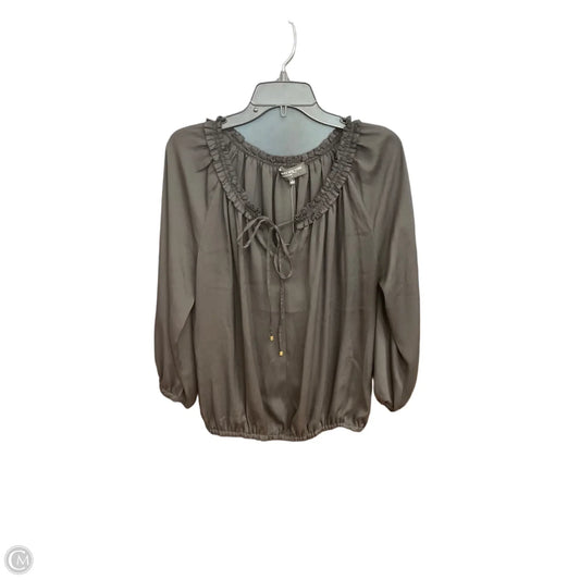 Top Long Sleeve By Jones New York In Black, Size: M