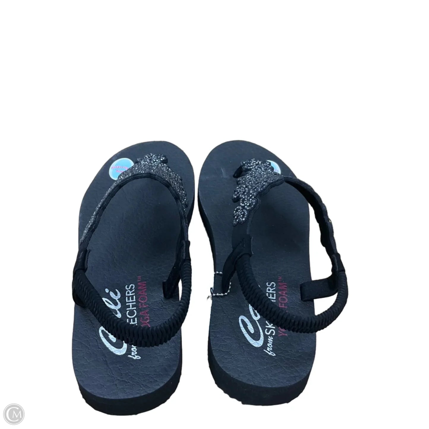 Sandals Flip Flops By Clarks In Black, Size: 10