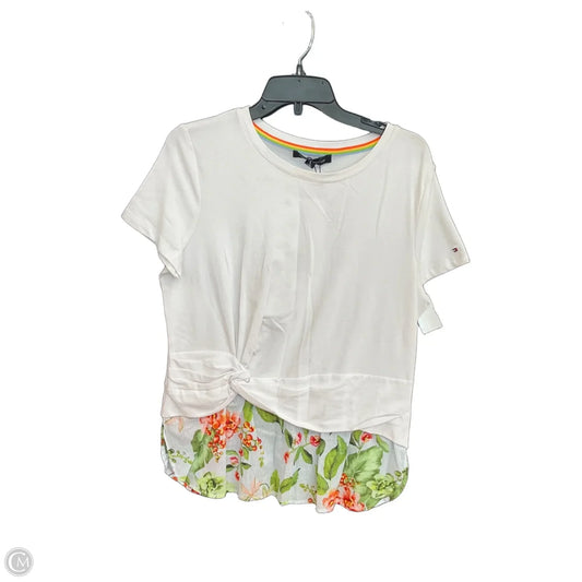 Top Short Sleeve By Tommy Hilfiger In Multi-colored, Size: L