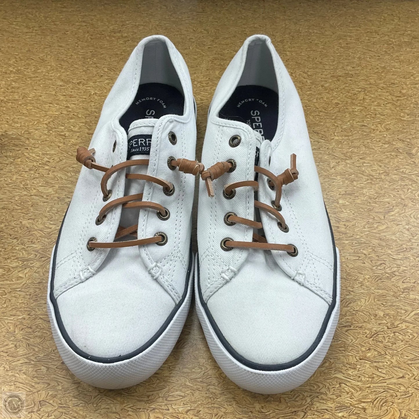 Shoes Athletic By Sperry In White, Size: 8.5