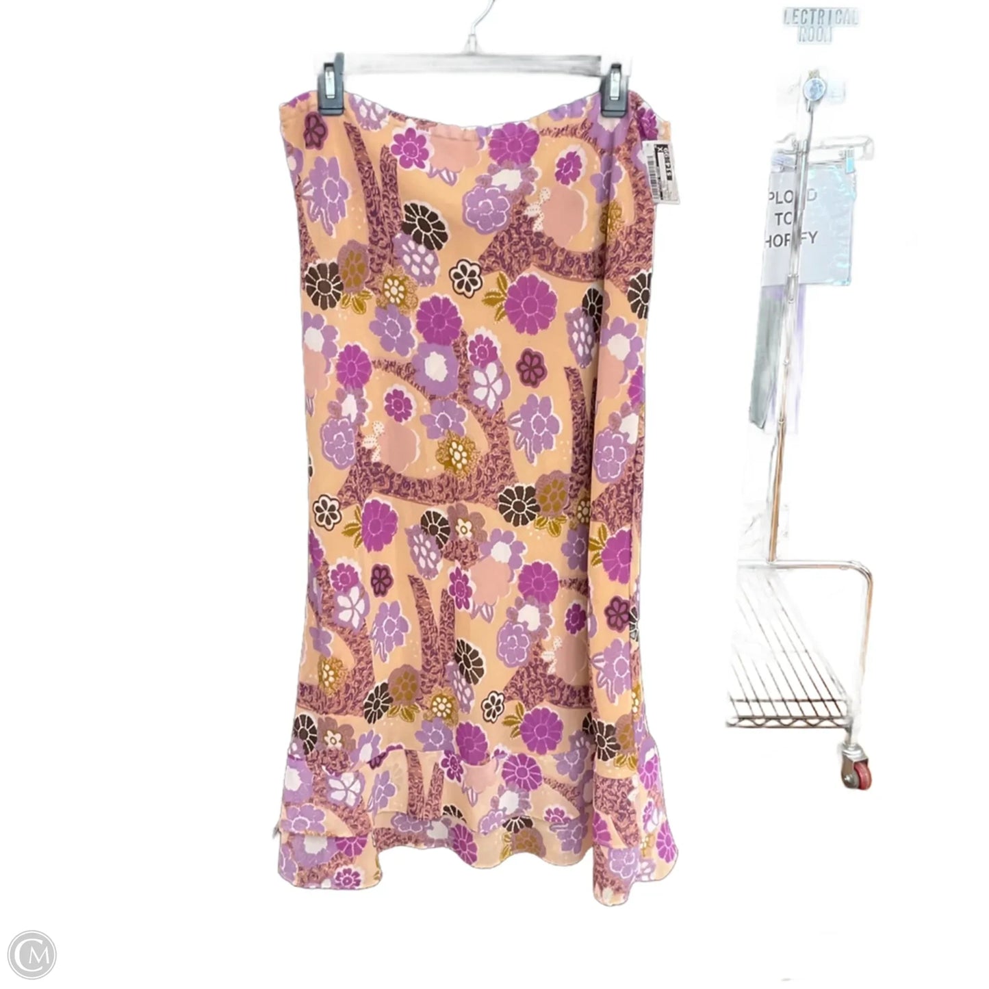 Skirt Maxi By Clothes Mentor In Floral Print, Size: L
