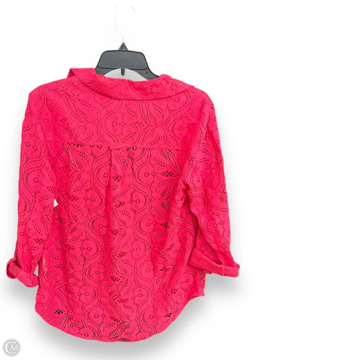 Blouse Short Sleeve By Maeve In Pink, Size: 16