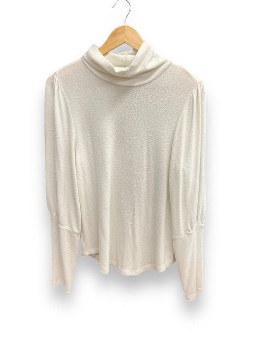 Top Long Sleeve By Anthropologie In White, Size: M