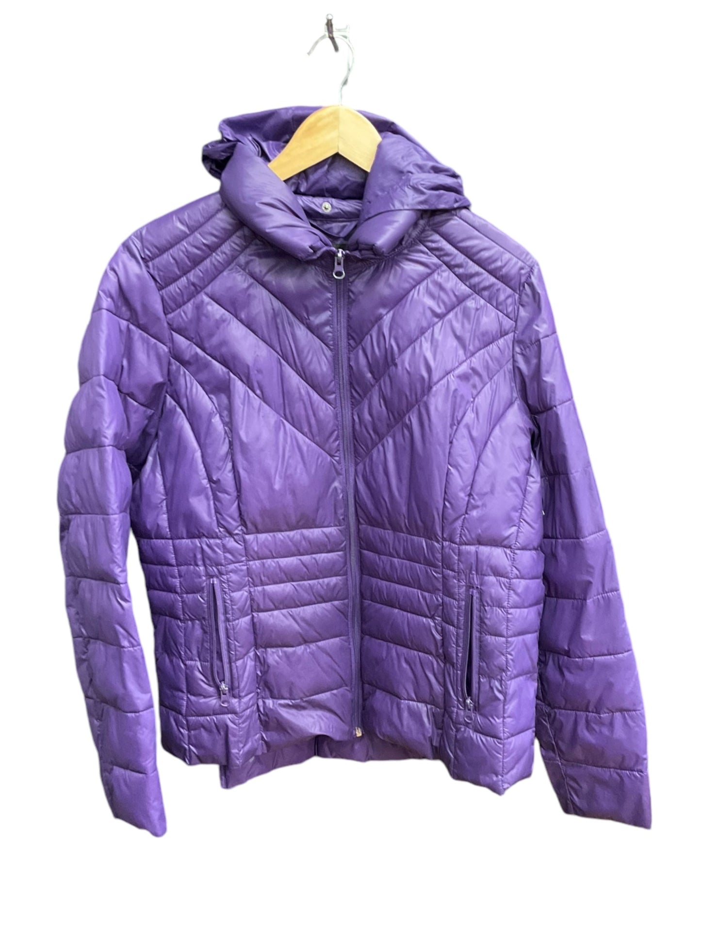 Jacket Puffer & Quilted By Lane Bryant In Purple, Size: Xl