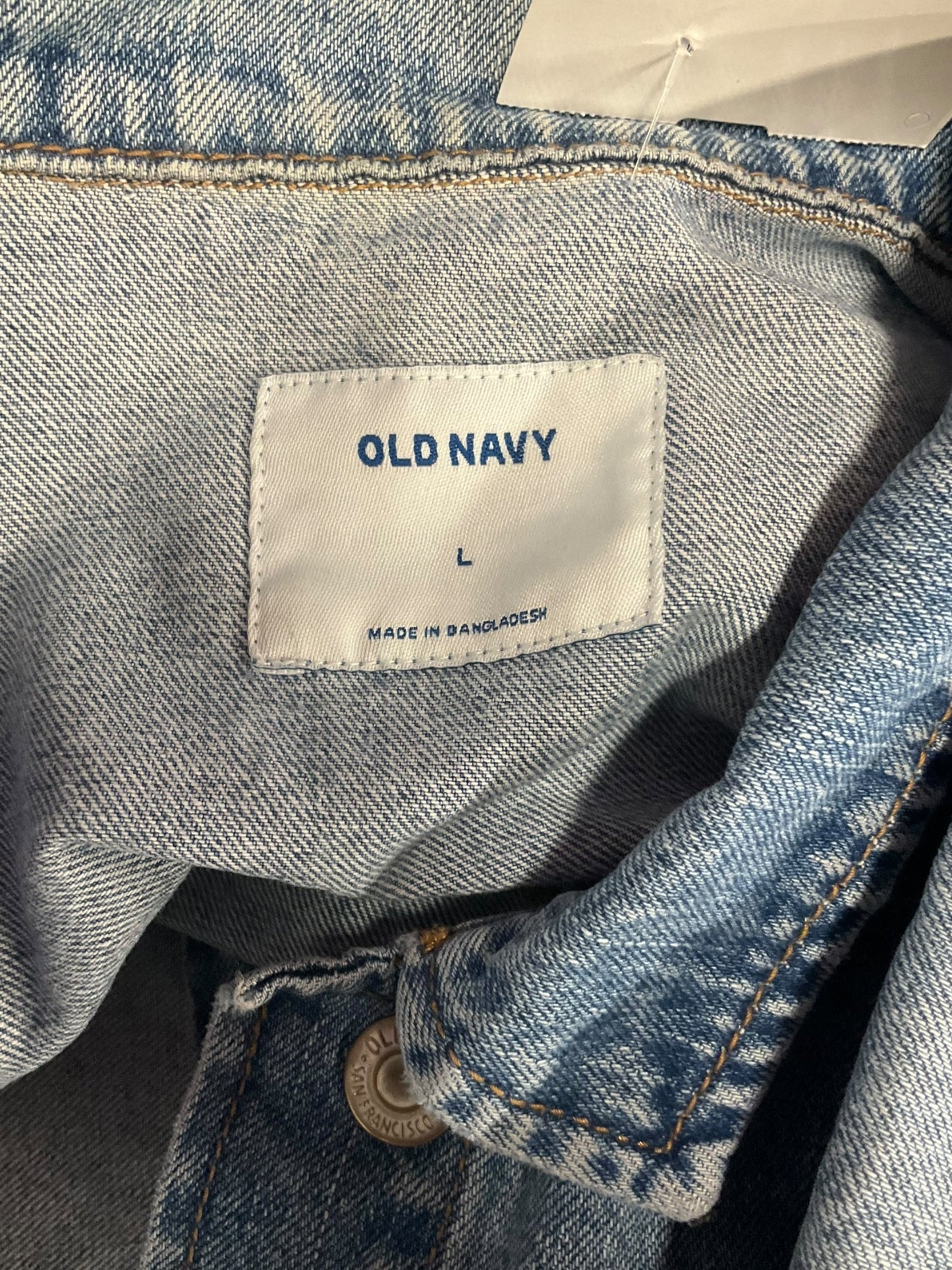 Jacket Denim By Old Navy In Blue Denim, Size: L