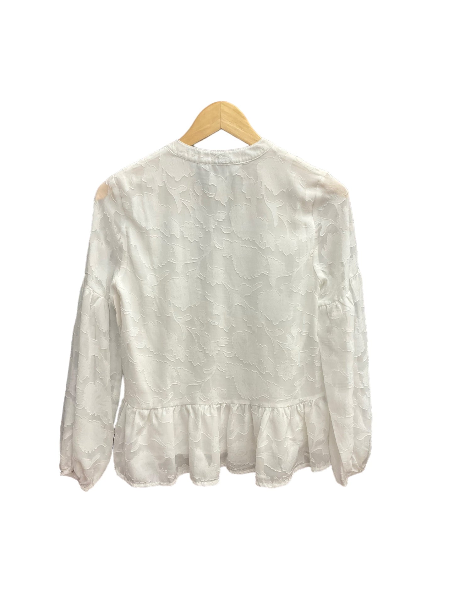 Top Long Sleeve By Blue Rain In White, Size: Xs