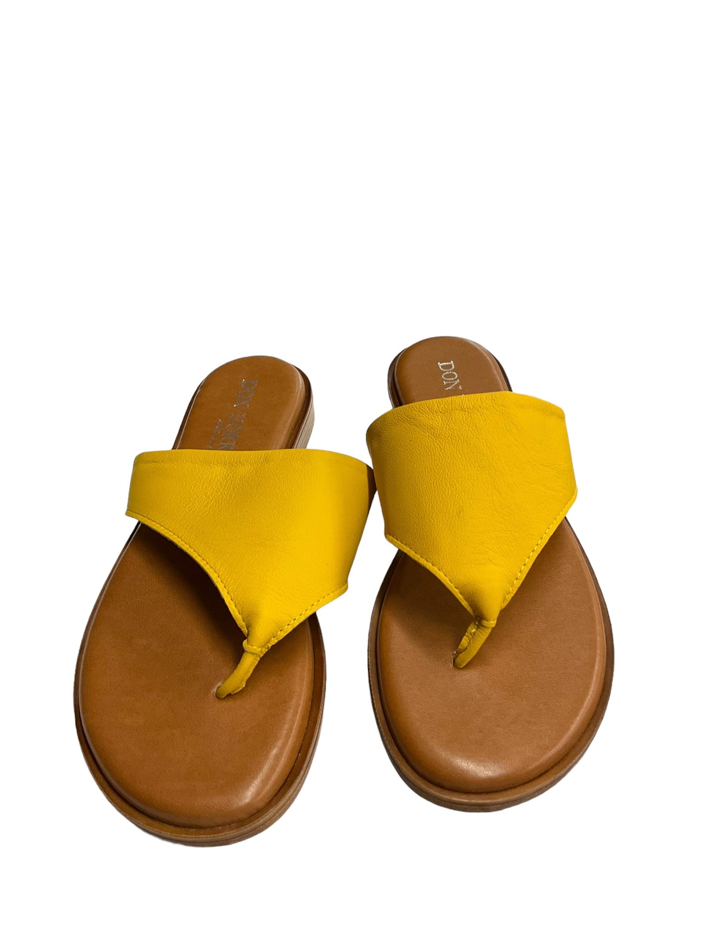 Yellow Sandals Flats Clothes Mentor, Size 8