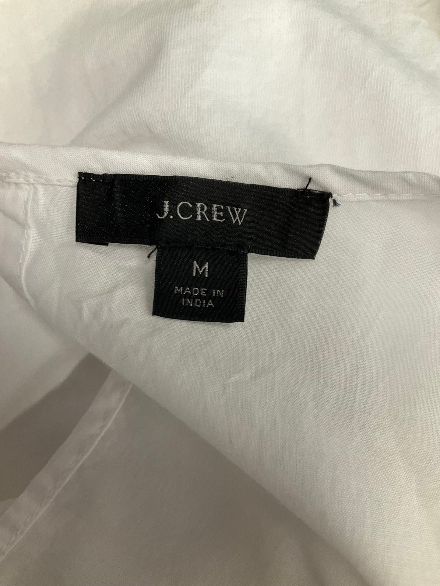 White Top 3/4 Sleeve J. Crew, Size M