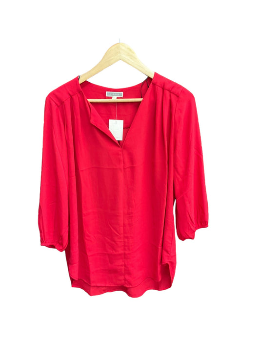 Red Top Long Sleeve Pleione, Size L