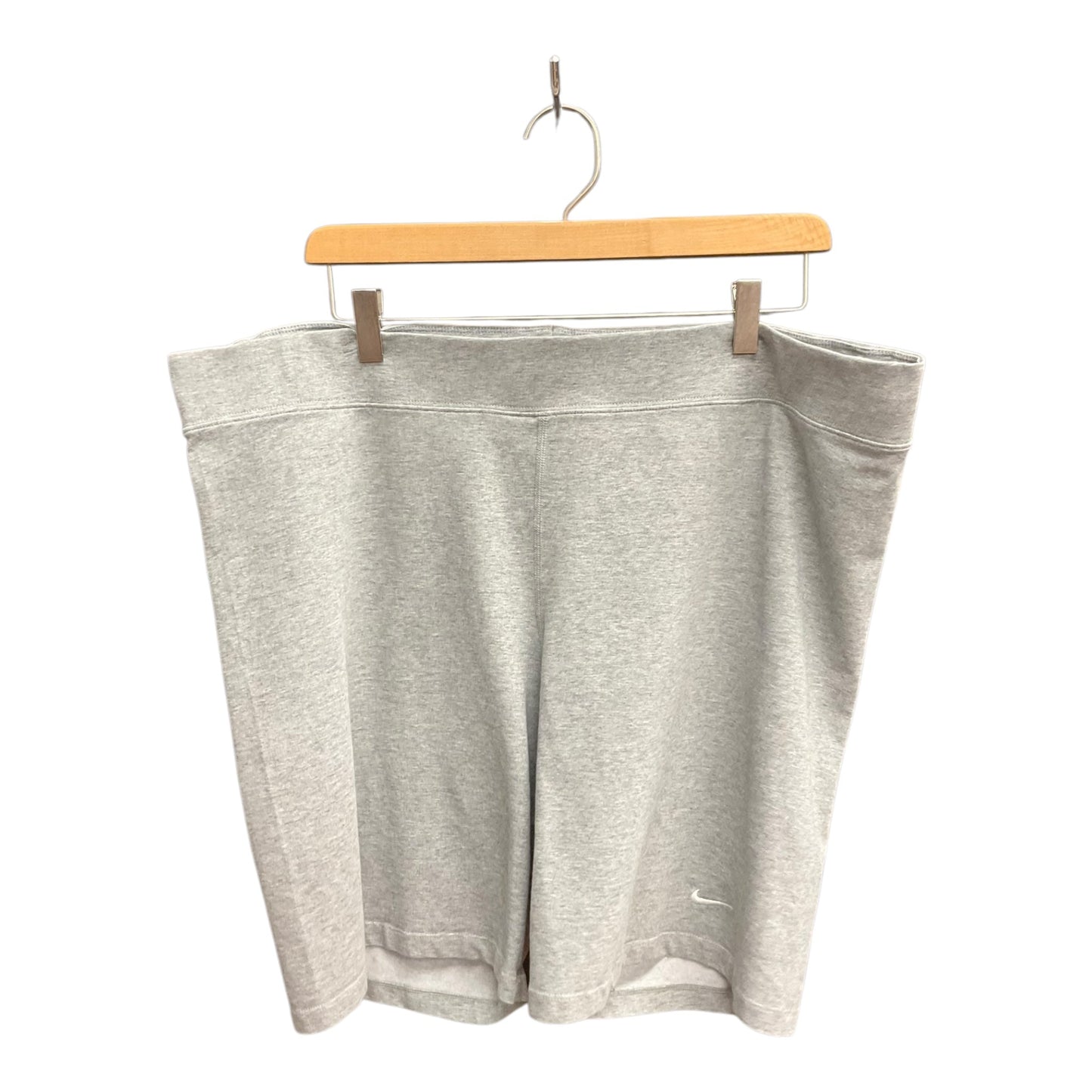 Athletic Shorts By Nike In Grey, Size: 3x