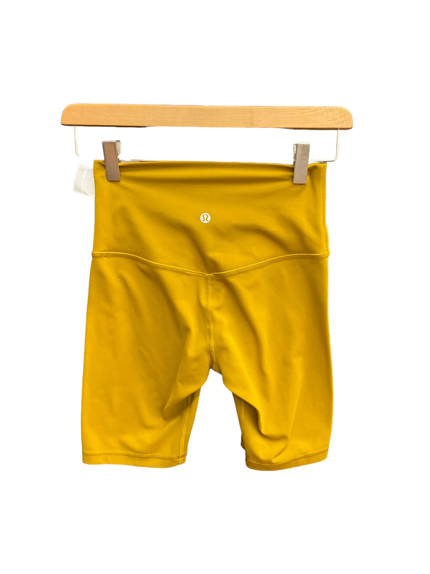 Yellow Athletic Shorts Lululemon, Size S