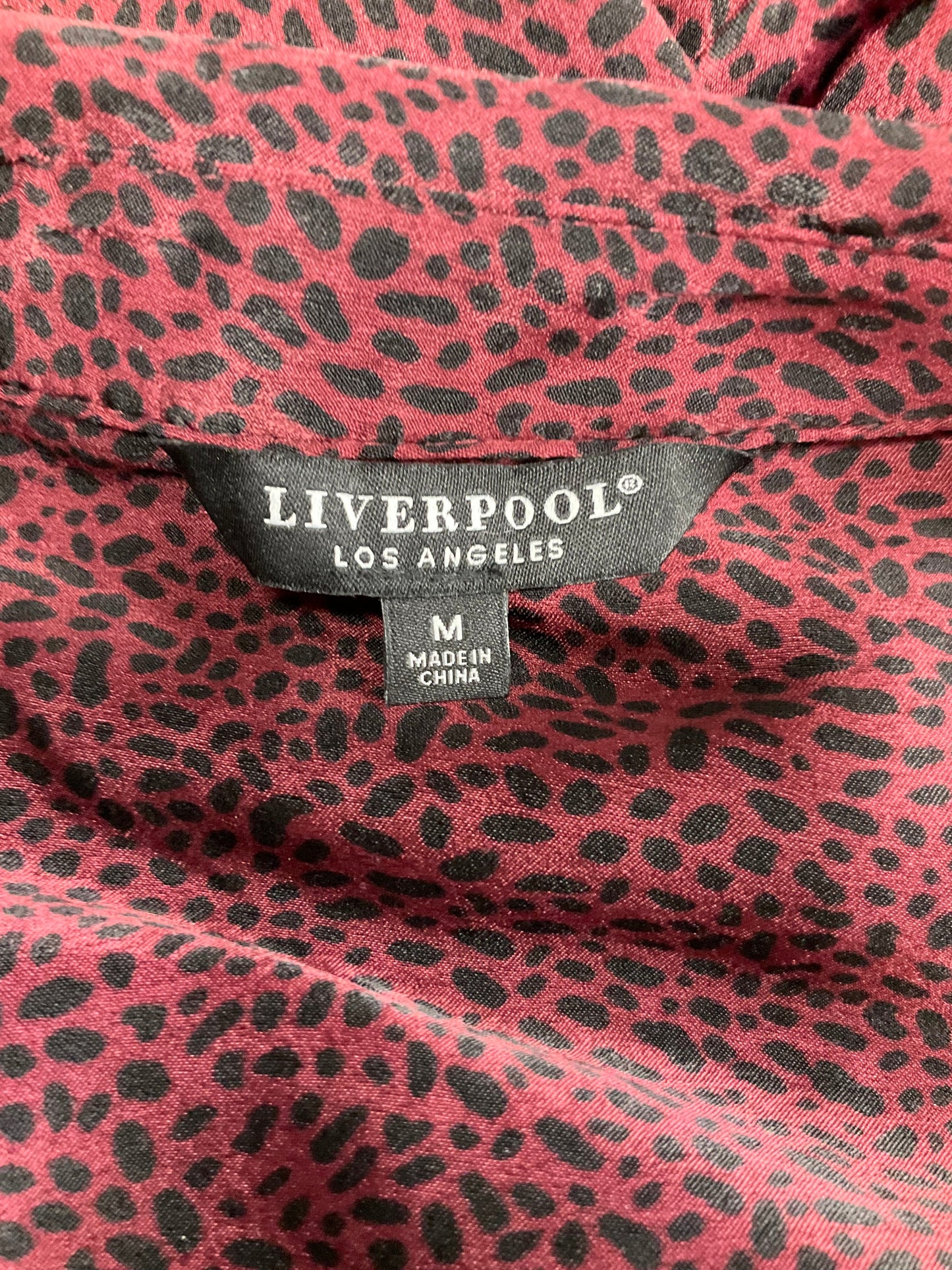 Blouse Long Sleeve By Liverpool  Size: M