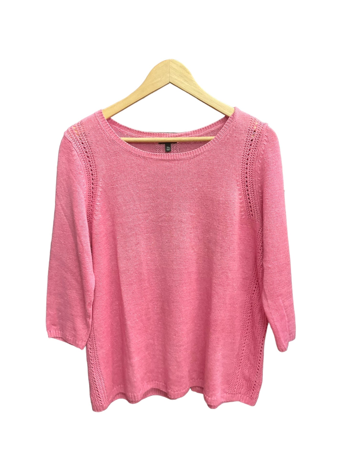Pink Top 3/4 Sleeve Talbots, Size 1x