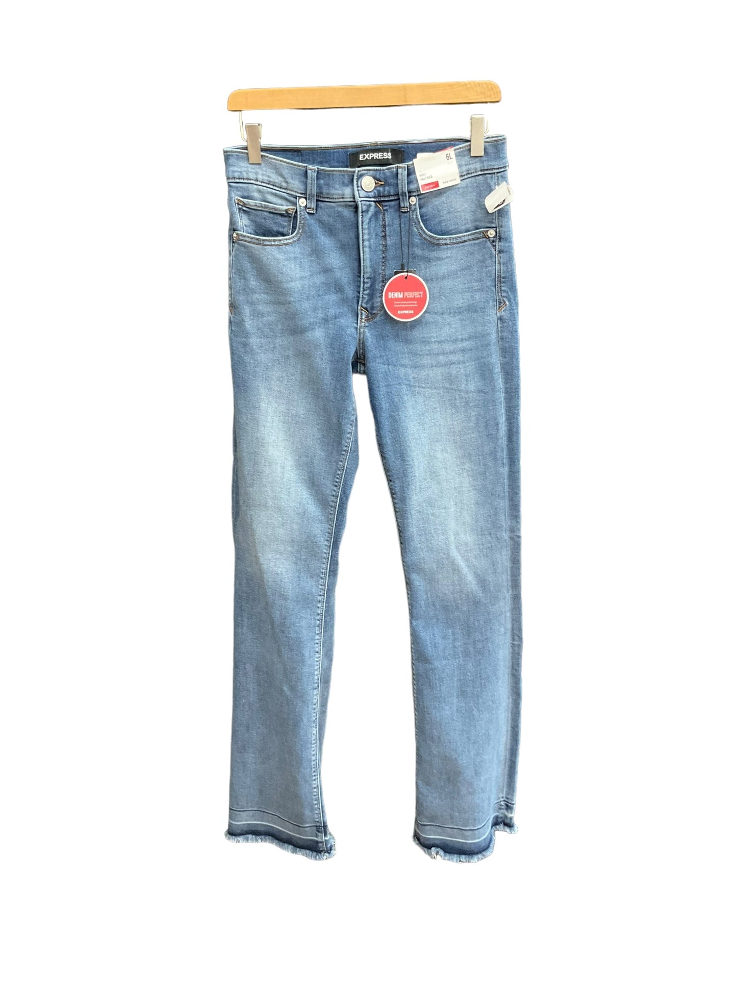 Blue Denim Jeans Boot Cut Express, Size 6