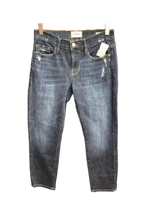 Blue Denim Jeans Cropped Frame, Size 0