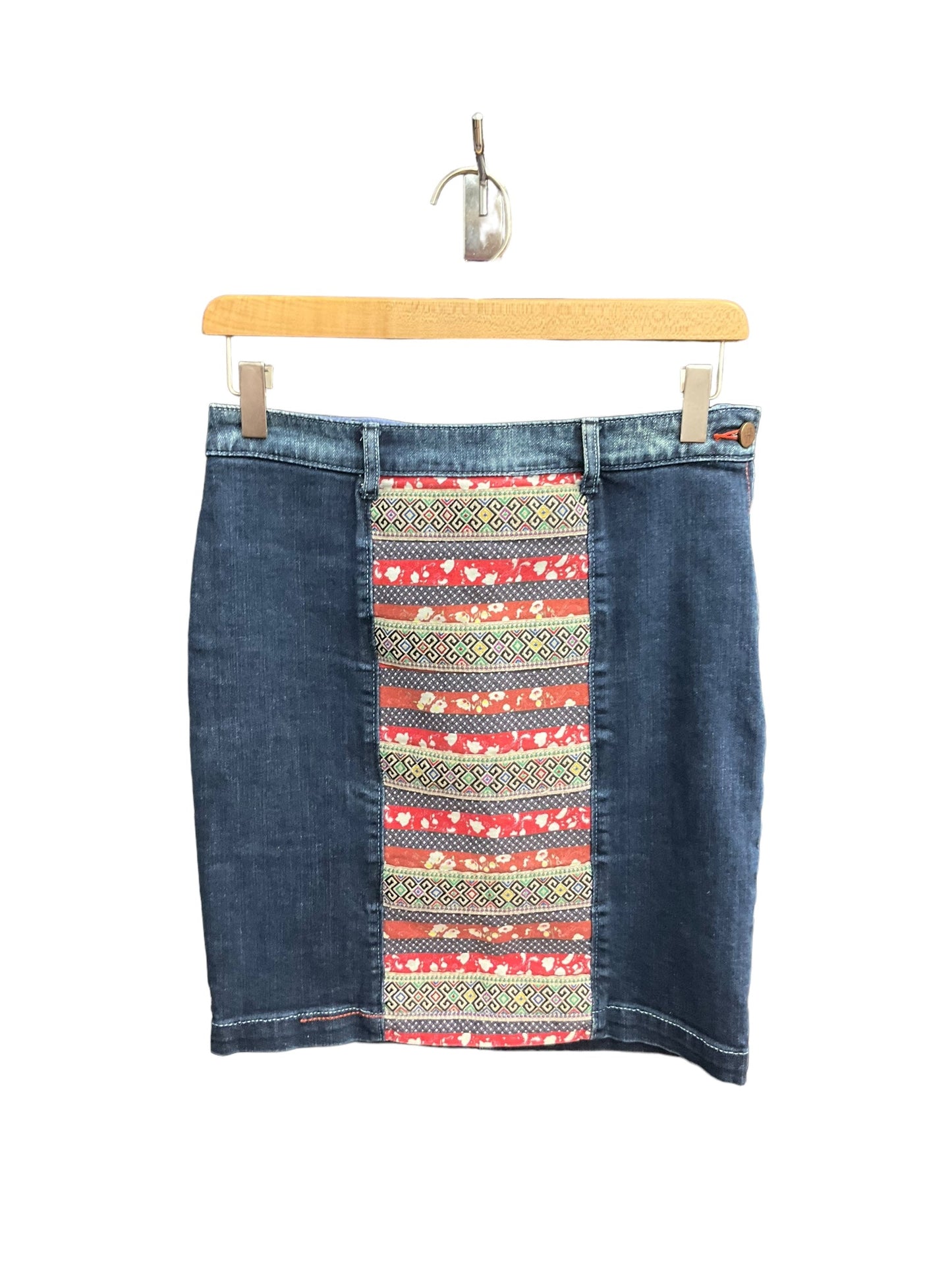 Skirt Mini & Short By Holding Horses In Blue Denim, Size: 0