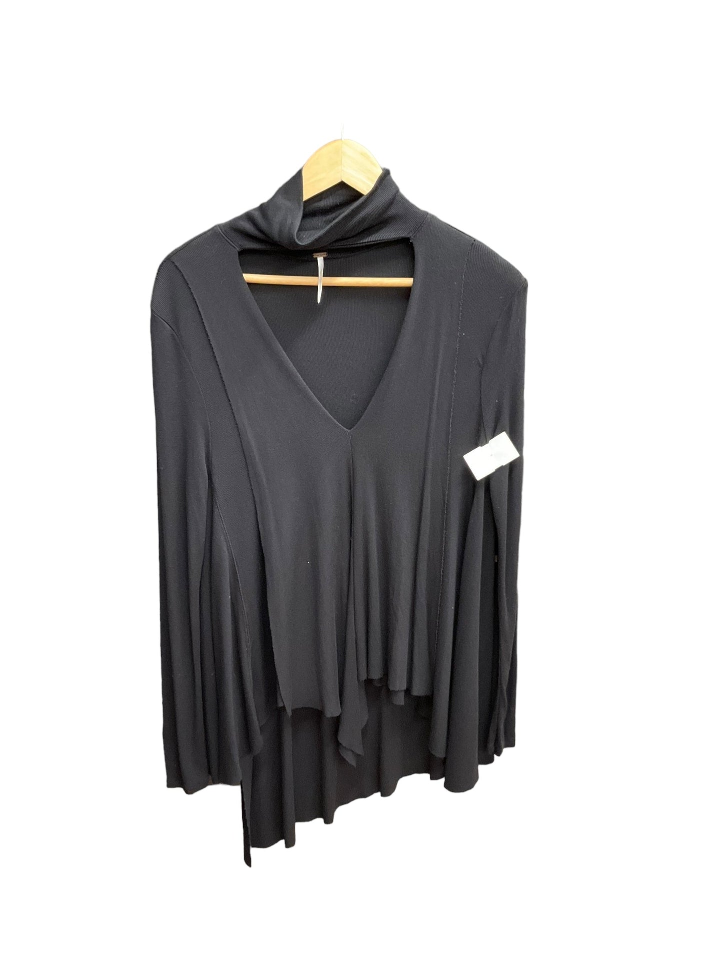 Top Long Sleeve By Free People In Black, Size: S