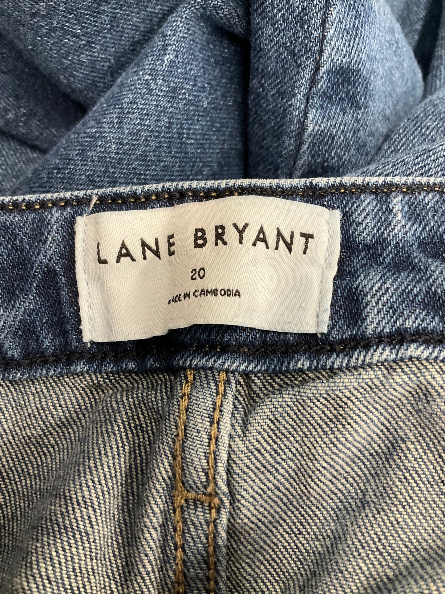 Blue Denim Jeans Cropped Lane Bryant, Size 20