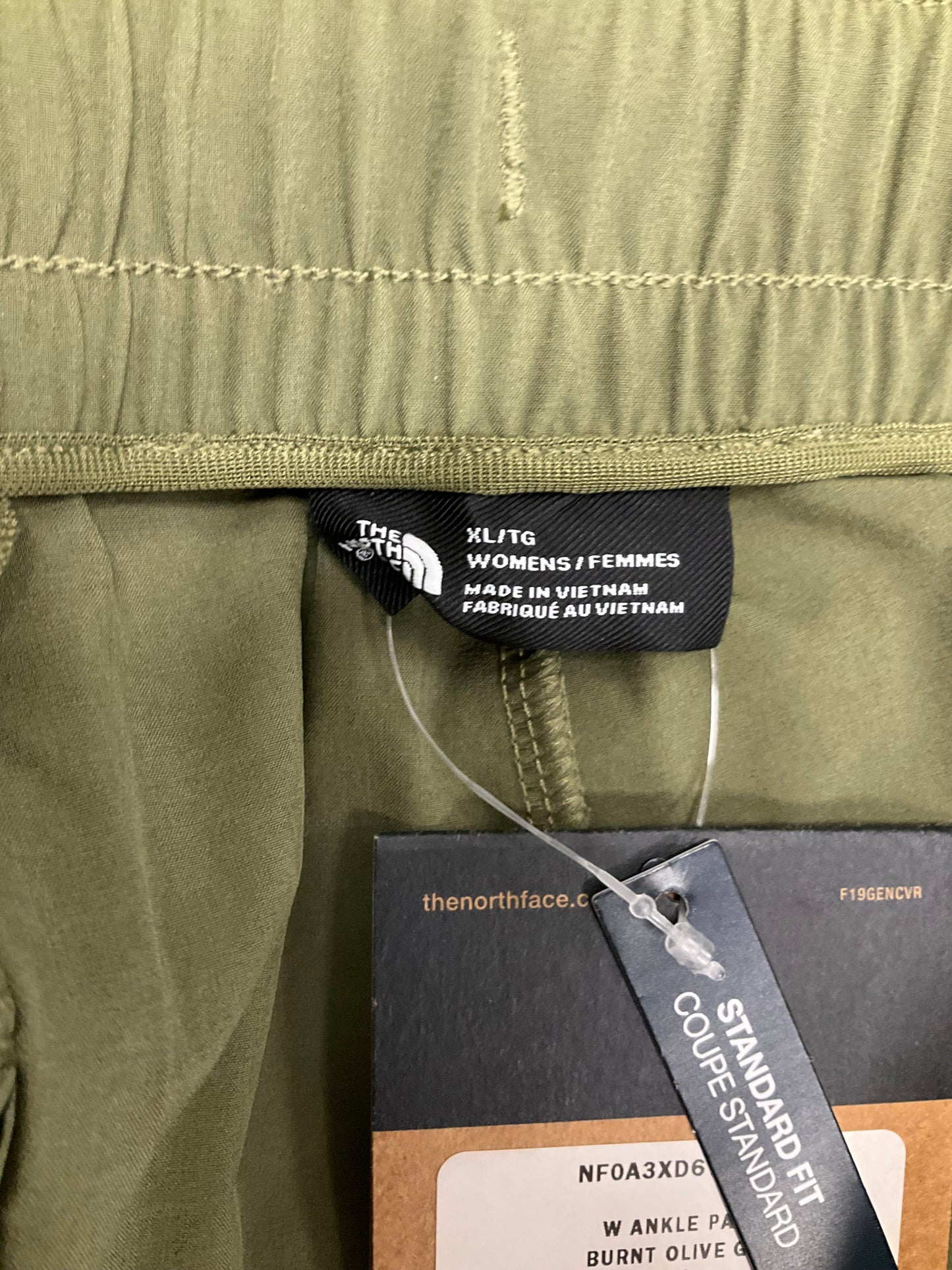 Green Athletic Pants The North Face, Size Xl