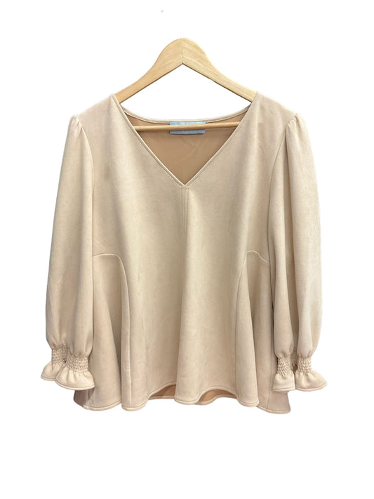 Beige Top Long Sleeve Tuckernuck, Size Xl