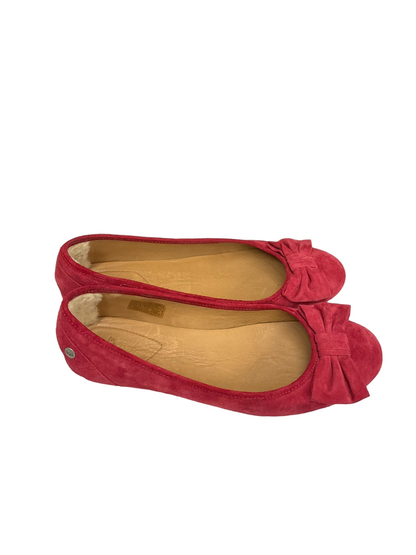 Red Shoes Flats Ugg, Size 8.5