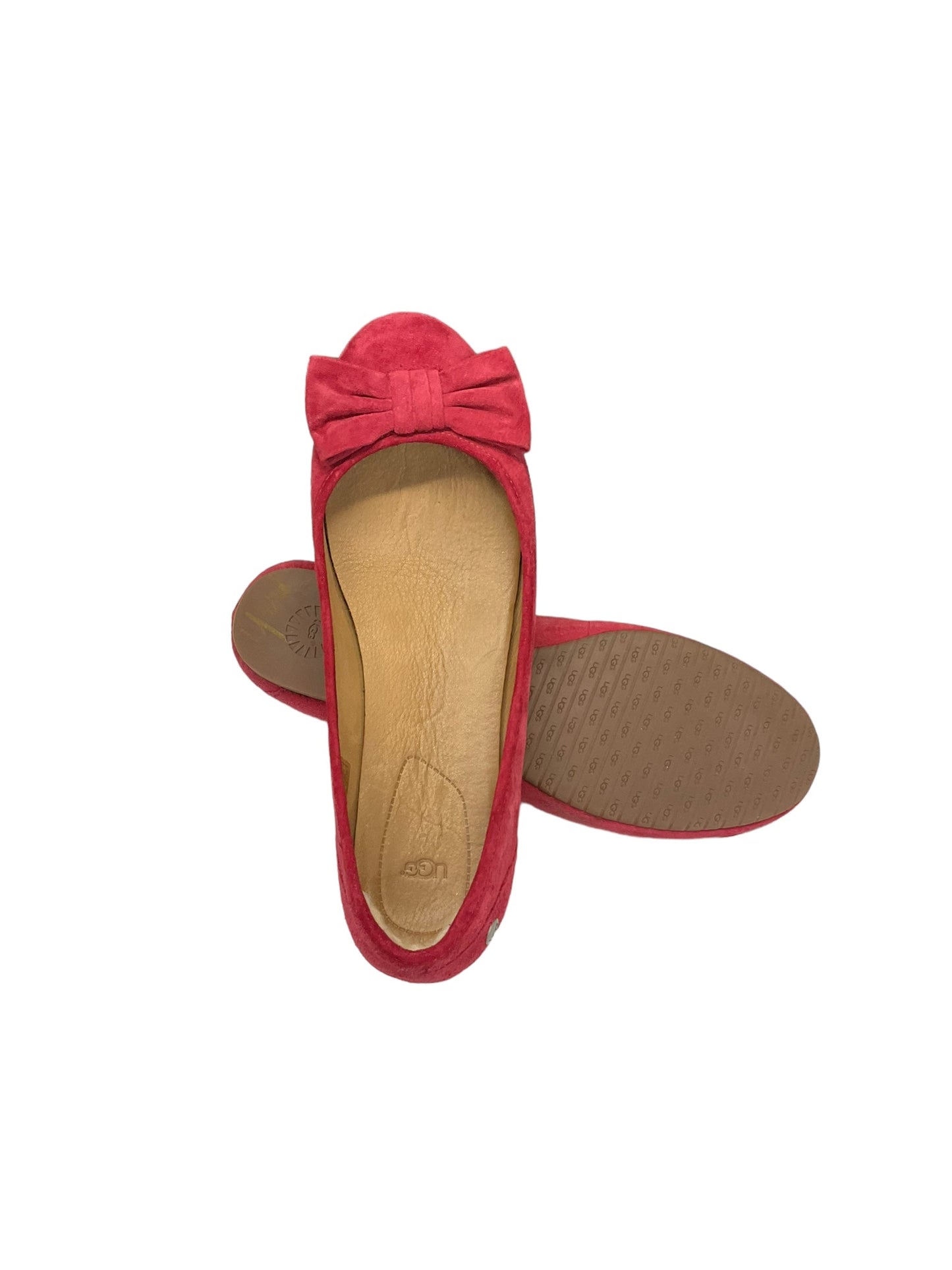 Red Shoes Flats Ugg, Size 8.5