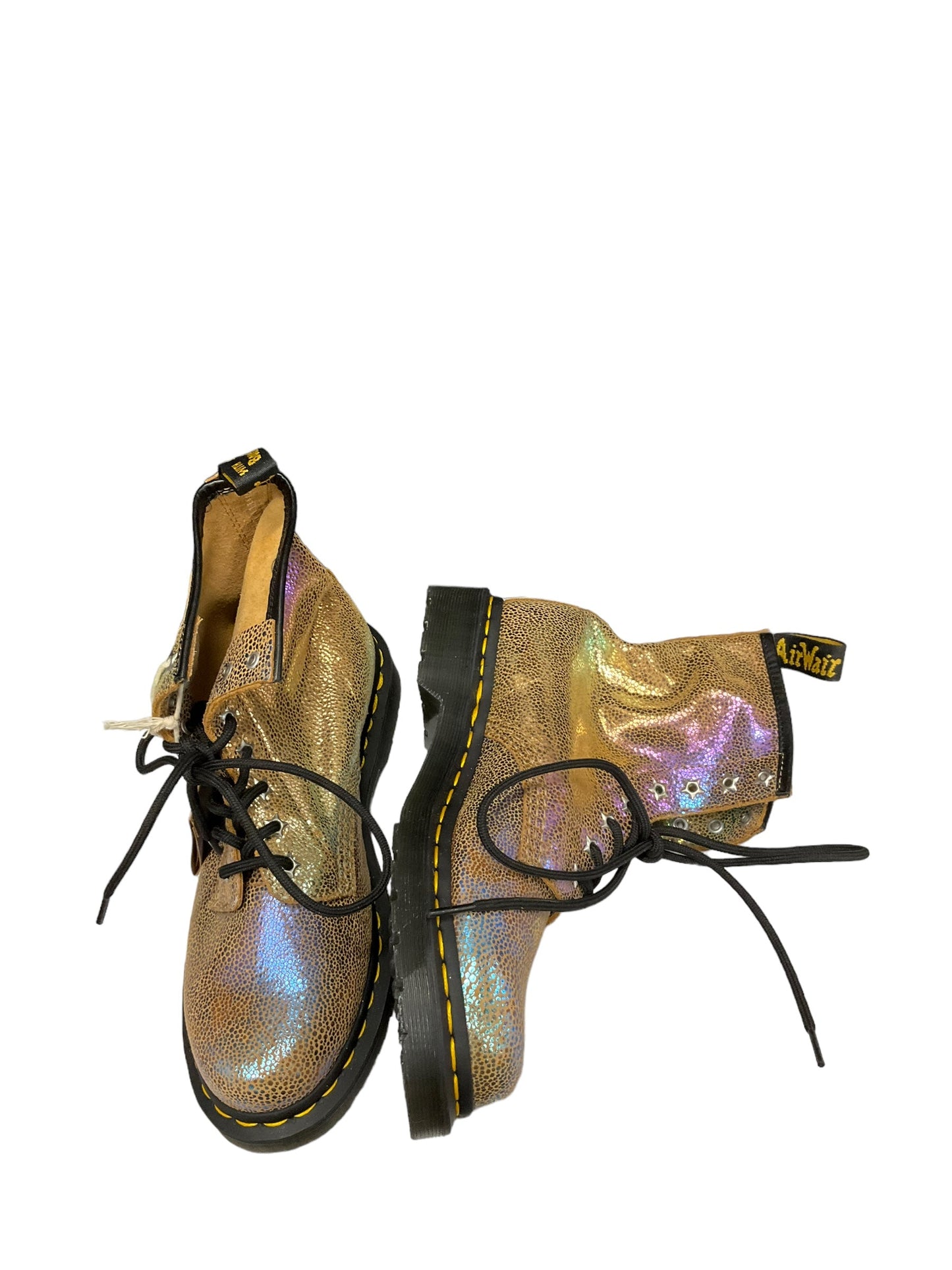 Boots Combat By Dr Martens In Gold, Size: 7