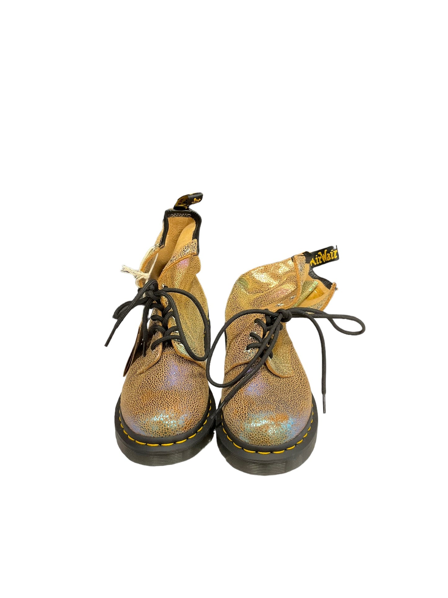 Boots Combat By Dr Martens In Gold, Size: 7