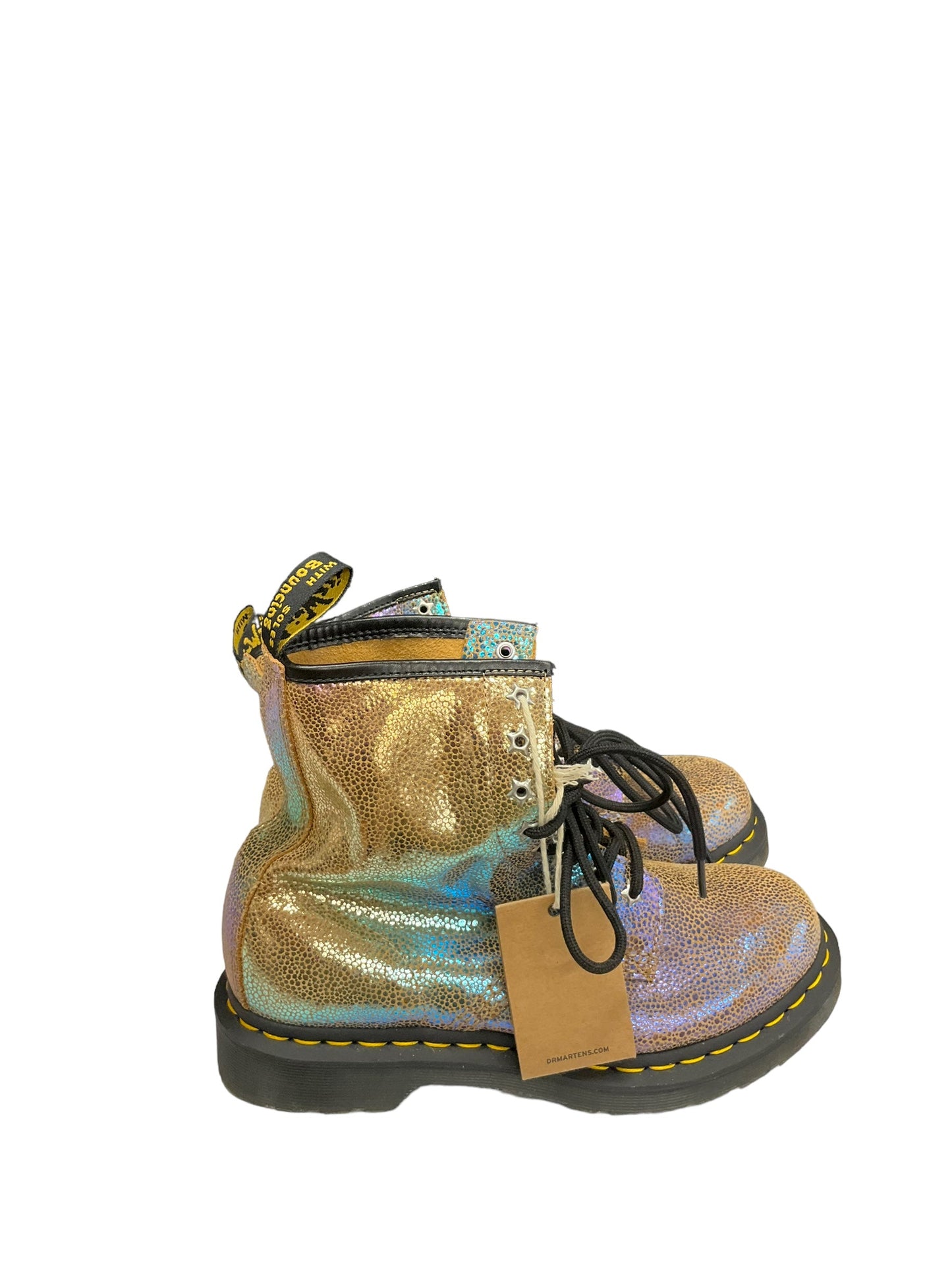 Boots Combat By Dr Martens In Gold, Size: 7