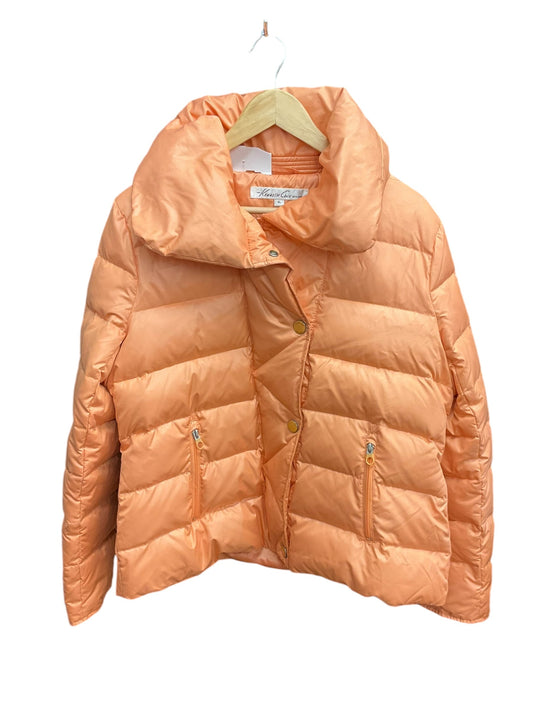 Coat Puffer & Quilted By Kenneth Cole In Orange, Size: Xl