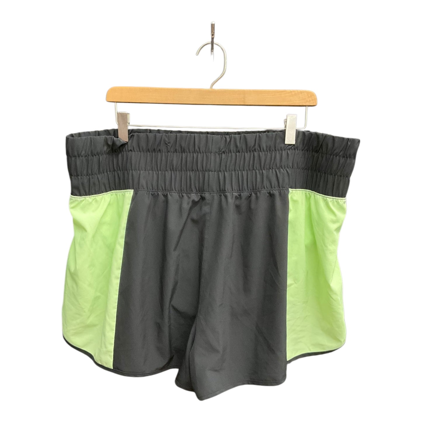 Athletic Shorts By Avia In Black & Green, Size: Xxl