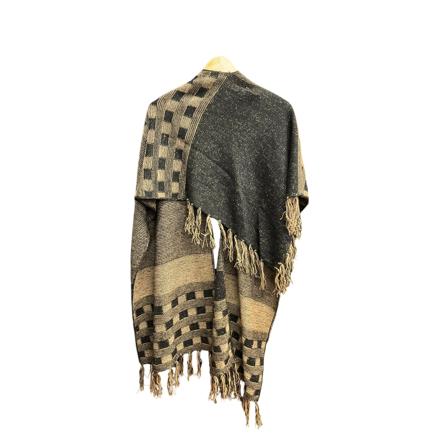 Shawl By Free People In Black & Brown, Size: Osfm