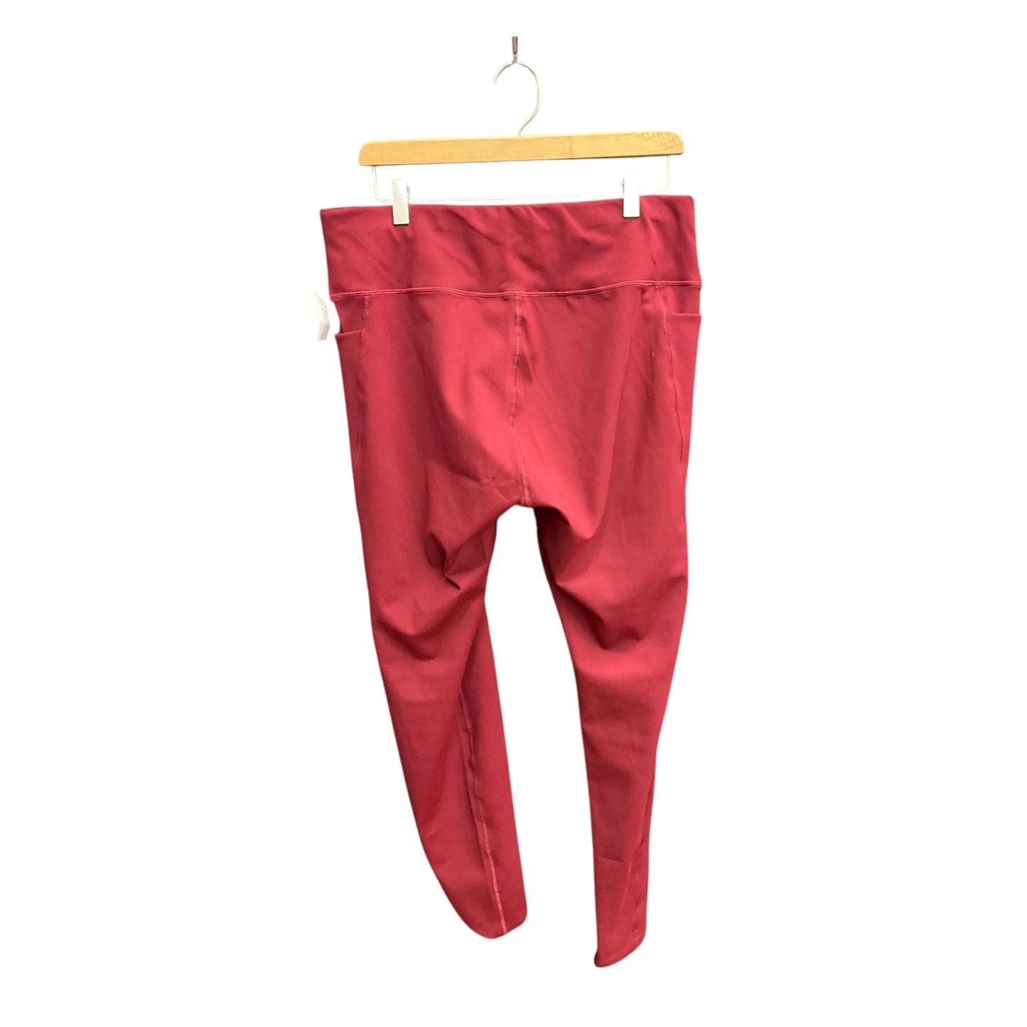 Athletic Leggings By Cme In Red, Size: 3x