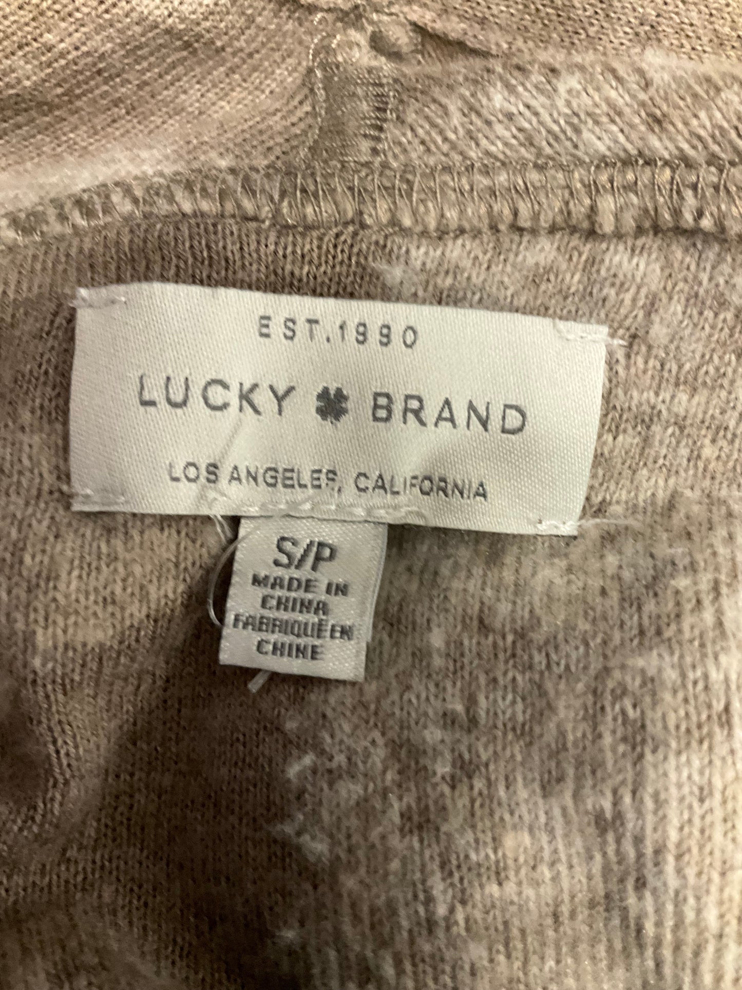 Sweater Cardigan By Lucky Brand O In Brown, Size: S