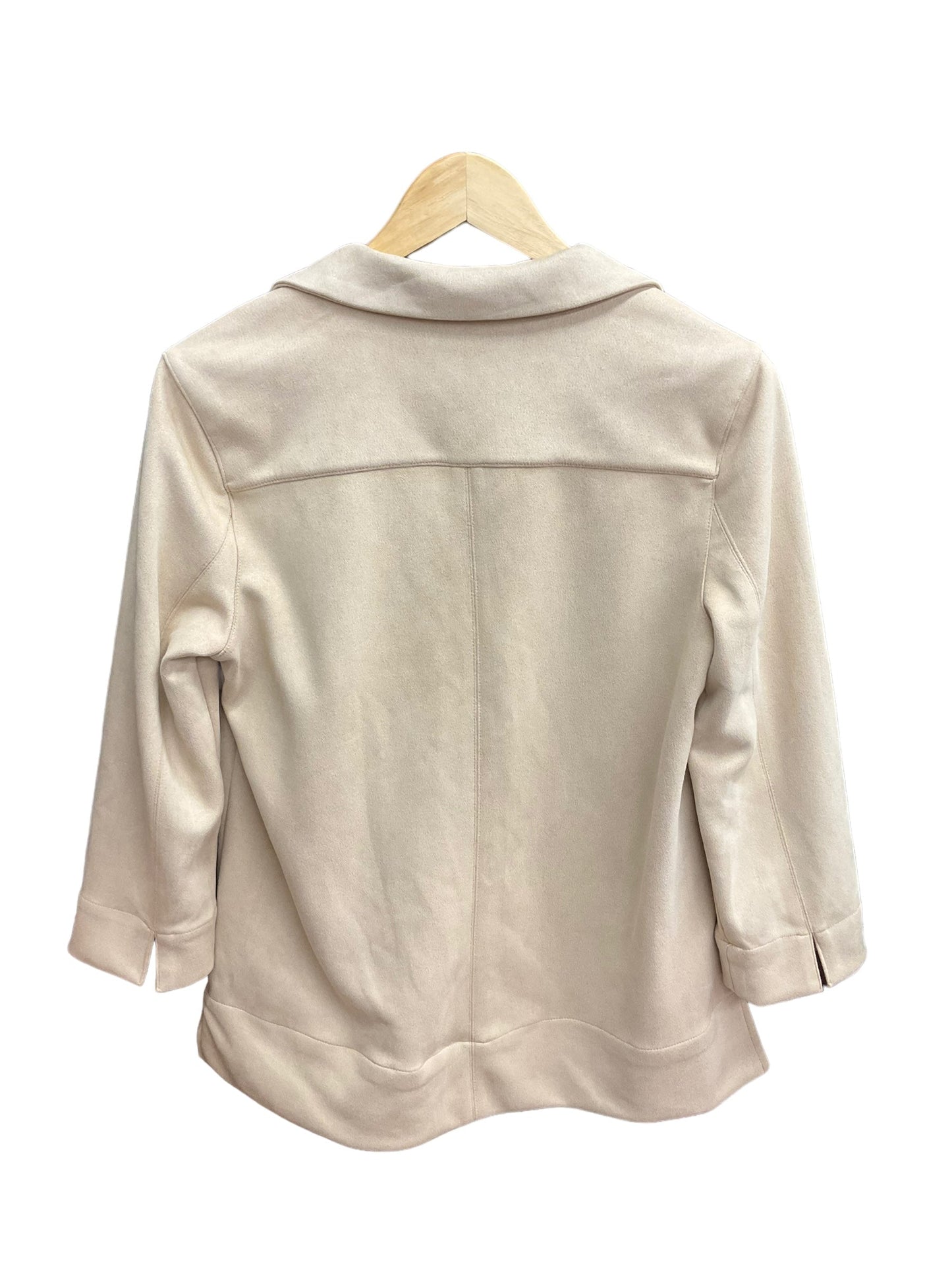 Beige Top Long Sleeve Joan Vass, Size M