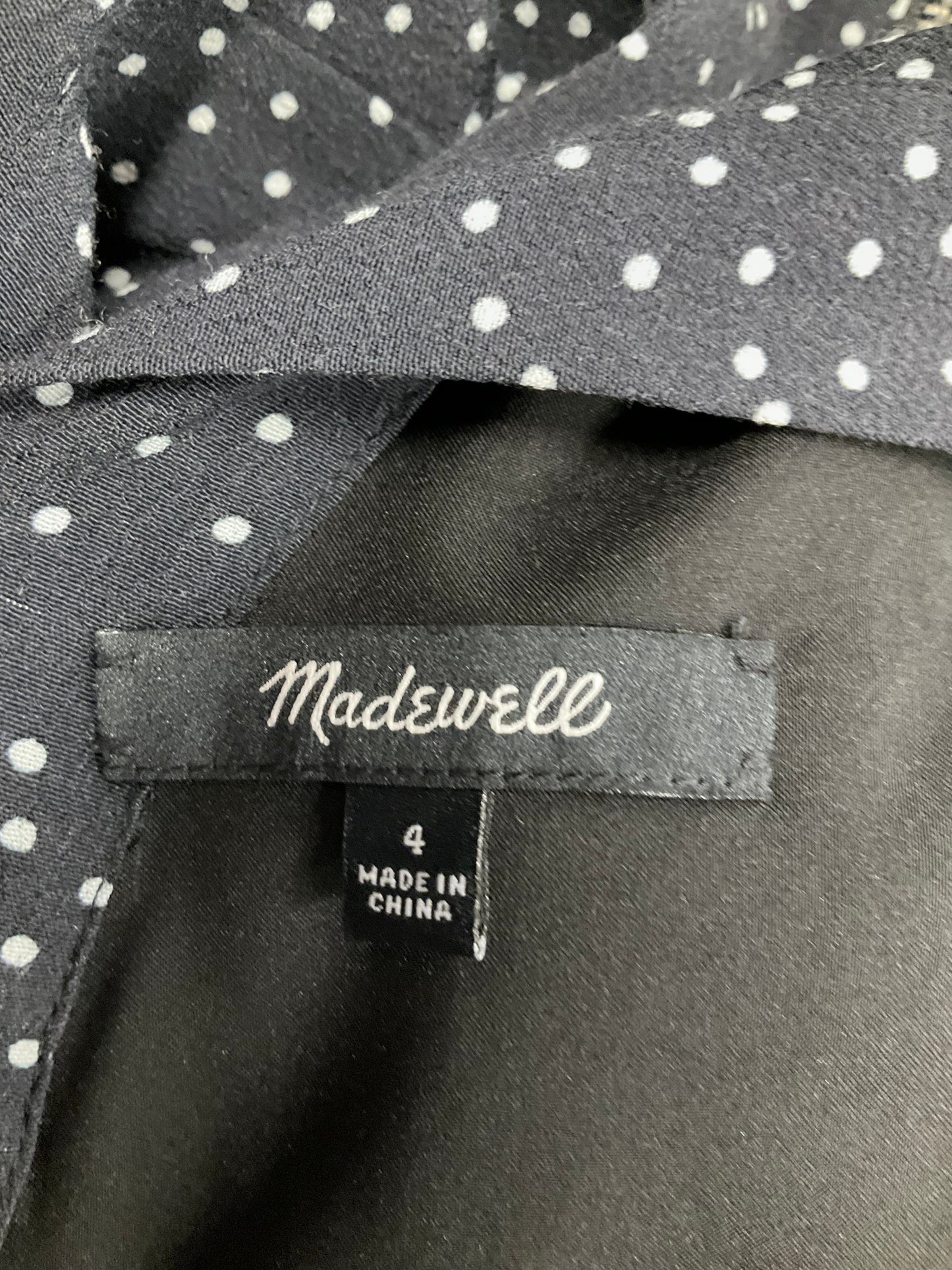 Dress Casual Short By Madewell In Polkadot, Size: S