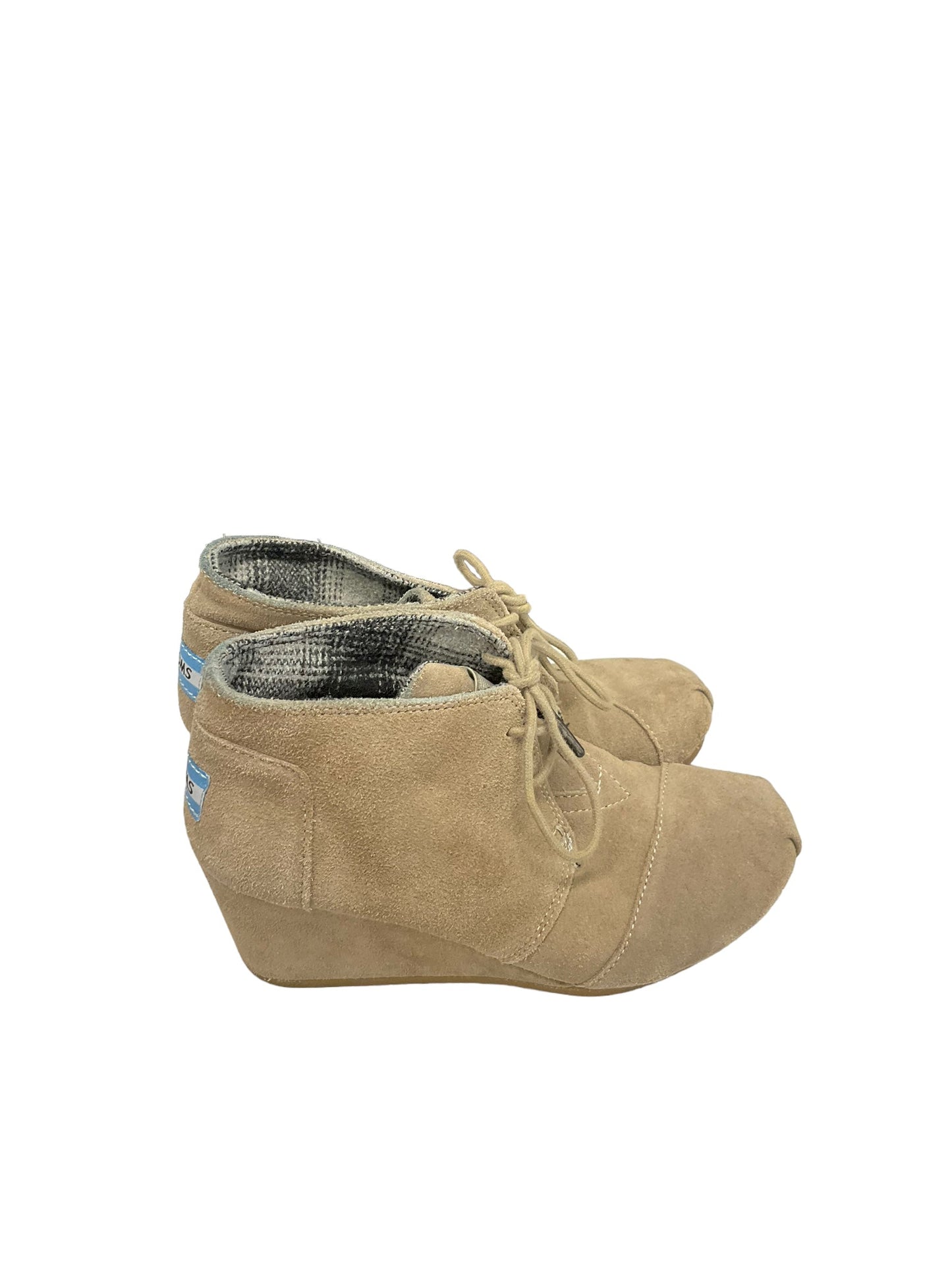 Shoes Heels Wedge By Toms In Brown, Size: 6