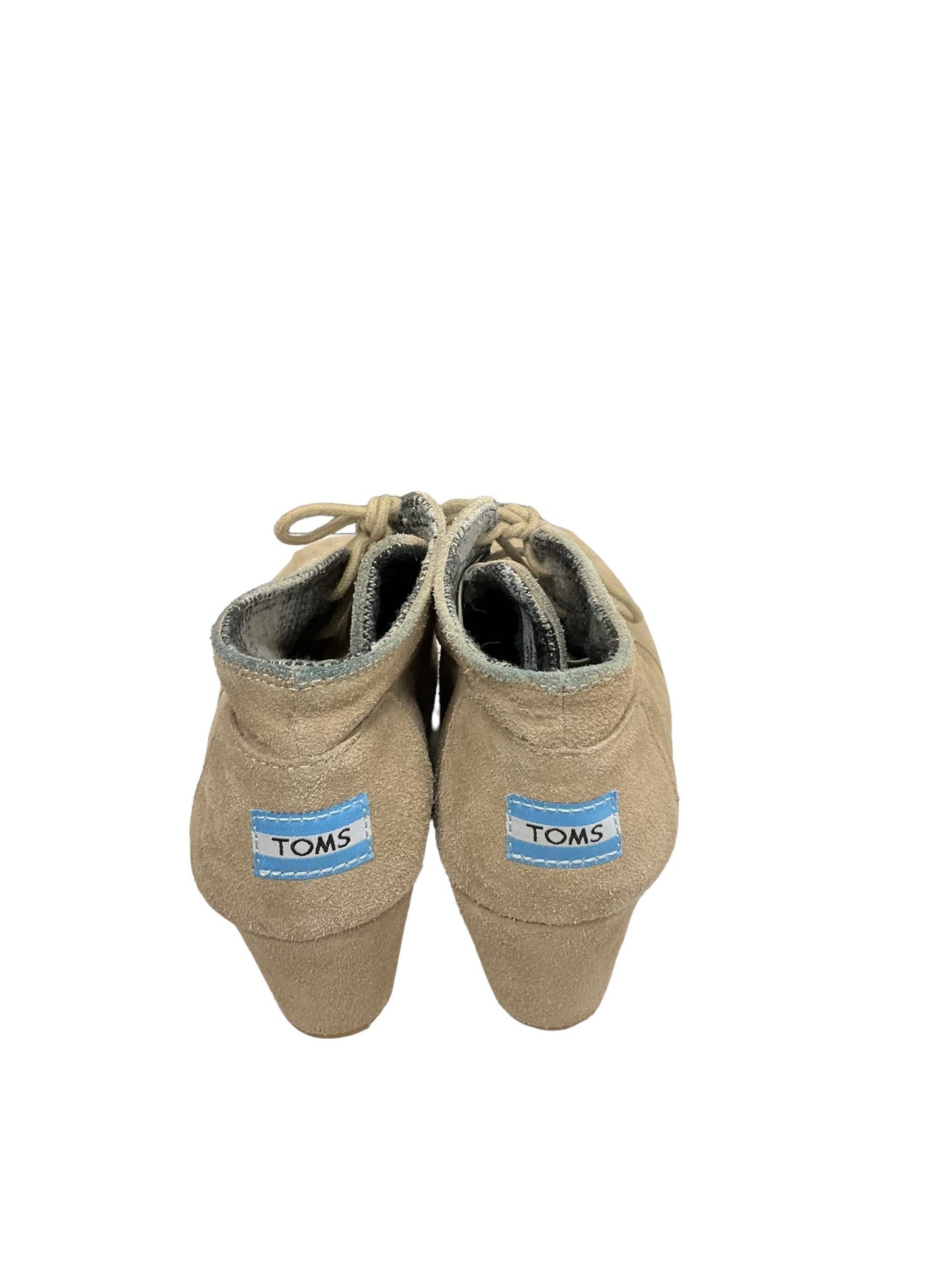 Shoes Heels Wedge By Toms In Brown, Size: 6