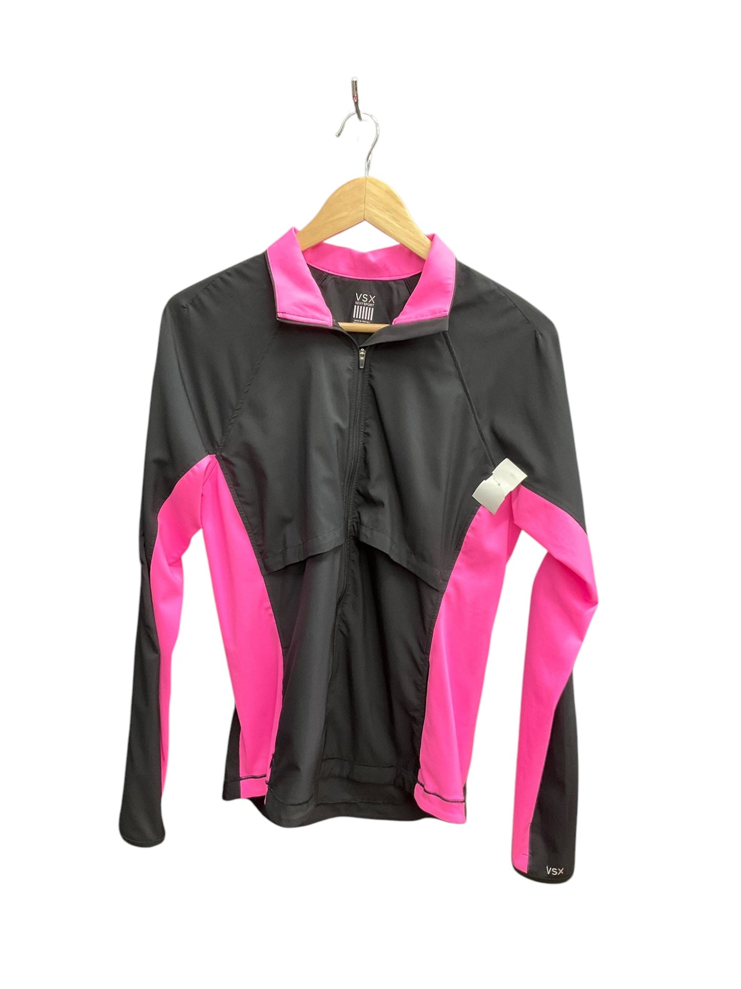 Athletic Jacket By Victorias Secret In Pinkblack, Size: M