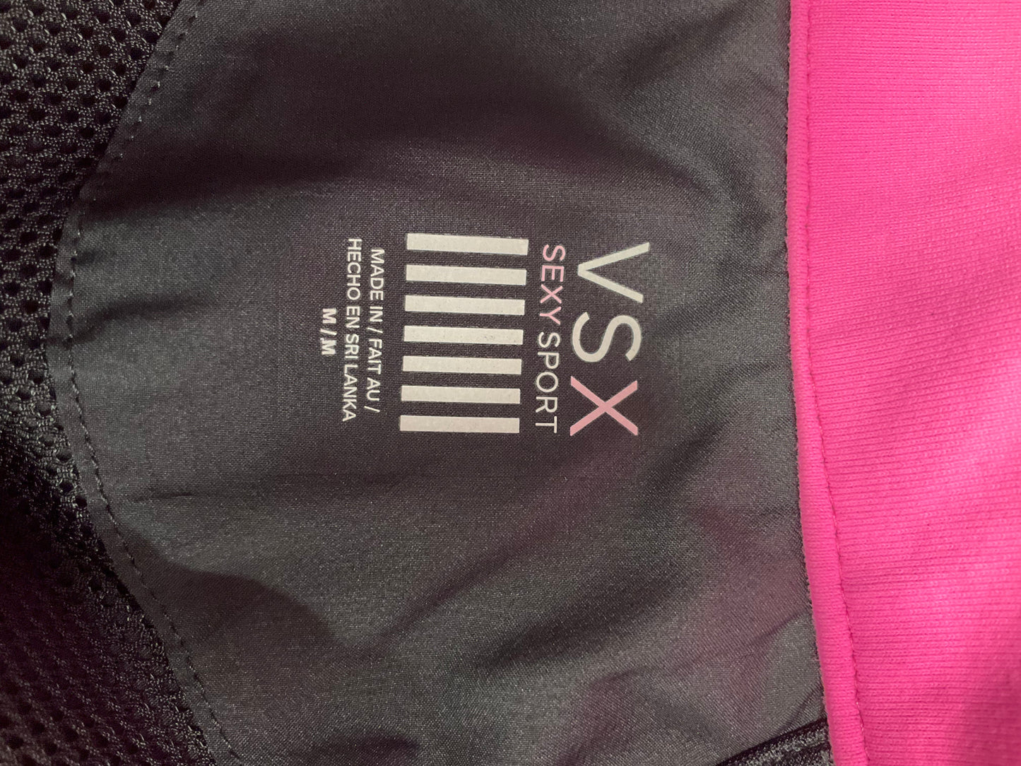 Athletic Jacket By Victorias Secret In Pinkblack, Size: M