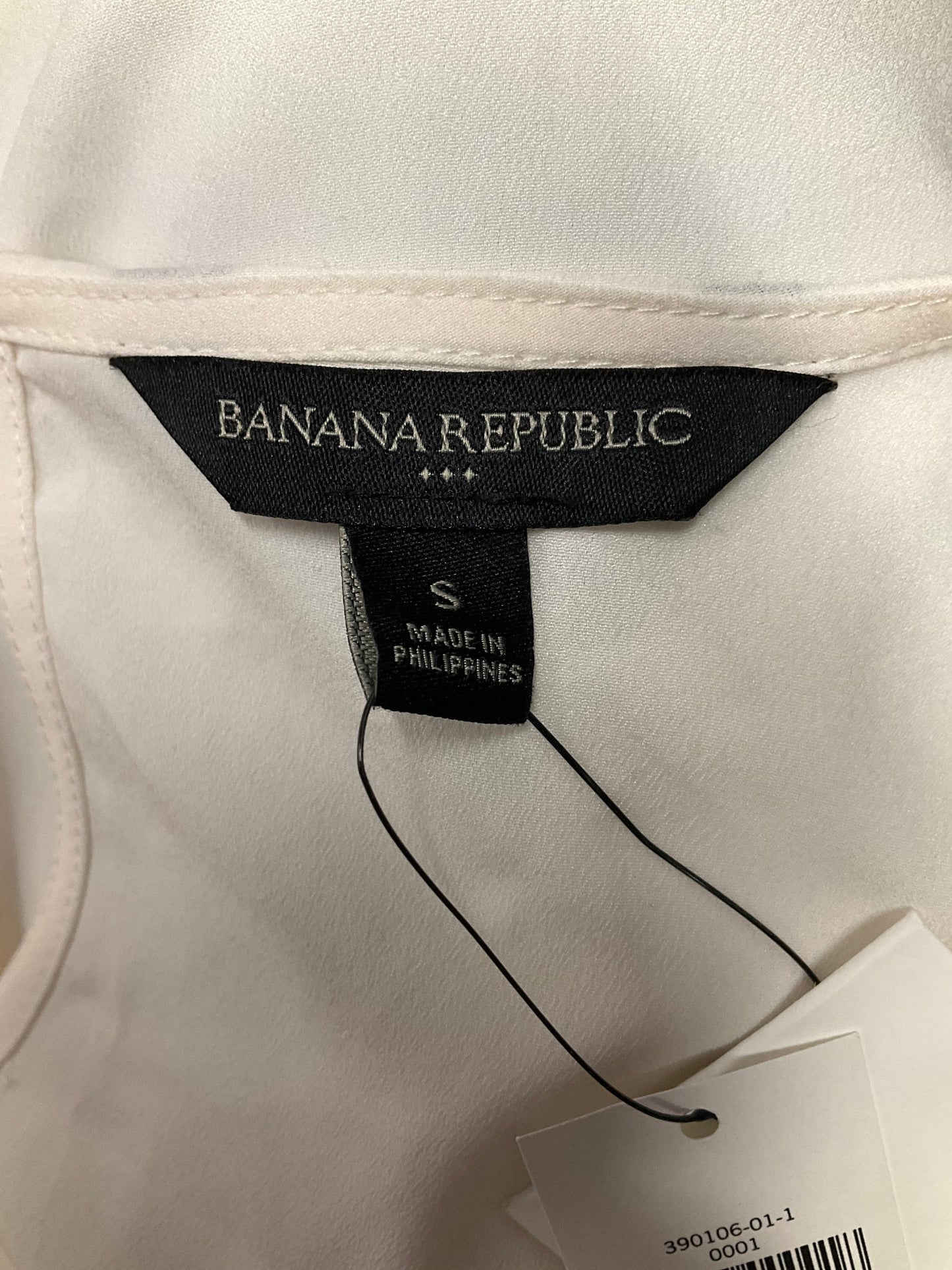Ivory Top Short Sleeve Banana Republic O, Size S